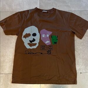 Dior Brown Graphic Short Sleeve Tee